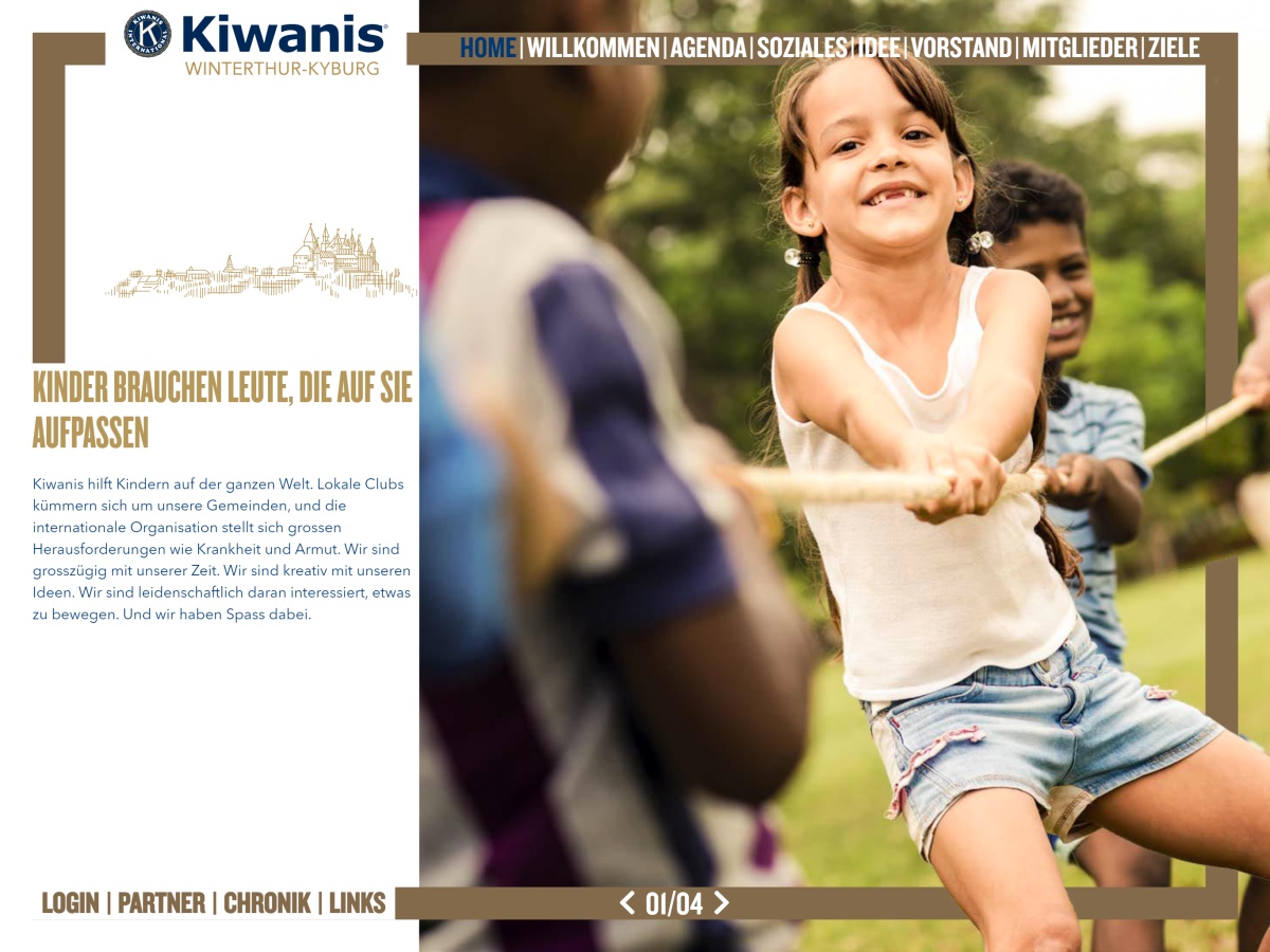 Kiwanis ist eine weltweit tätige NPO Freiwilliger, die sich für das Wohl von Kindern und Jugendlichen engangieren.